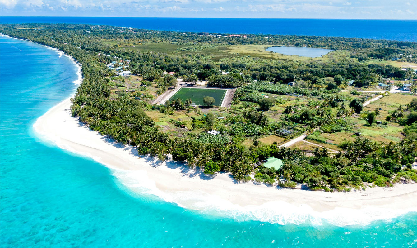 Aerial view of Fuvahmulah